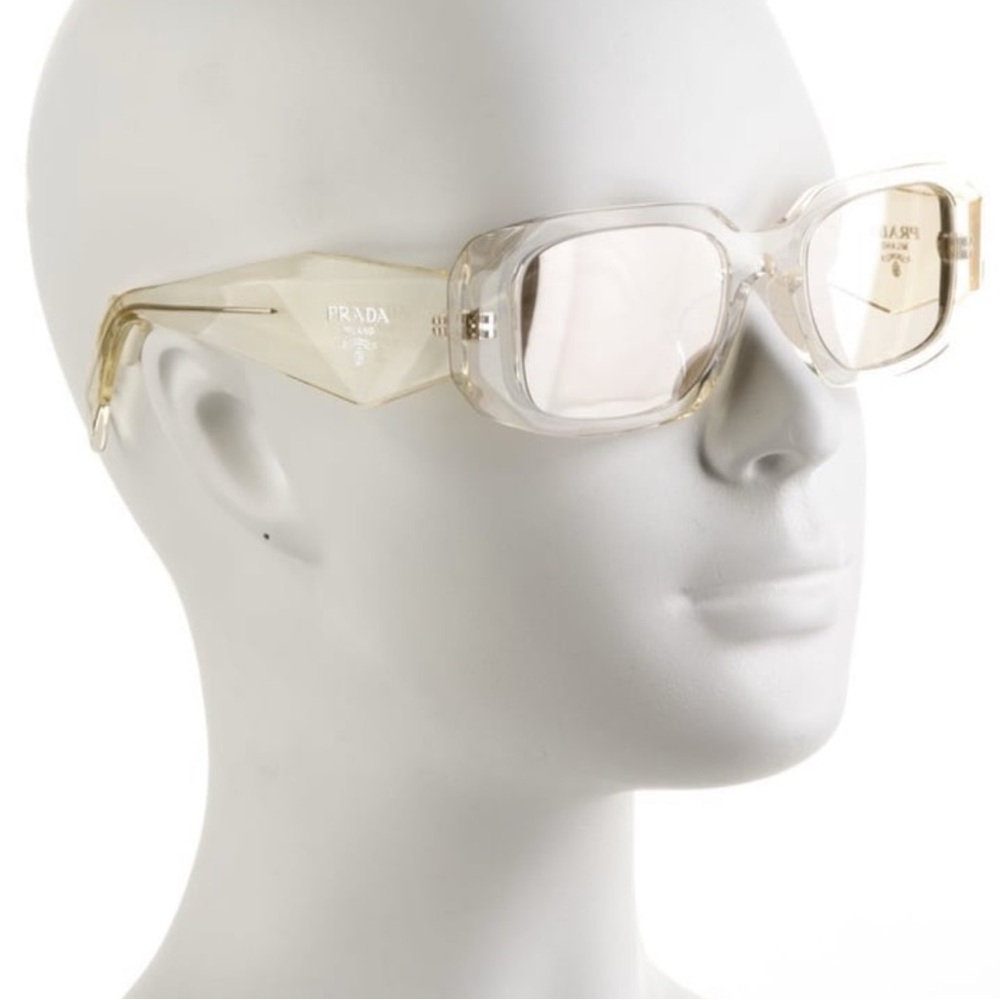 Prada Clear/Beige Sunglasses